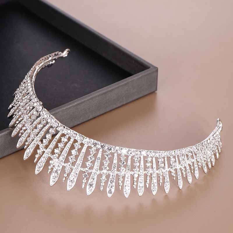 신부 왕관 우아한 웨딩 헤어 액세서리 반짝이는 라인스톤 - Women'S Accessories Jewelry 리뷰 및 가격
