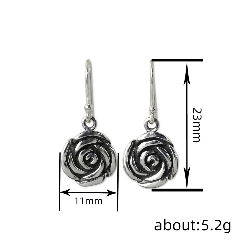 2025 새로운 우아한 레트로 장미꽃 블랙 귀걸이 쥬얼 - Women'S Accessories New Look 리뷰 및 가격