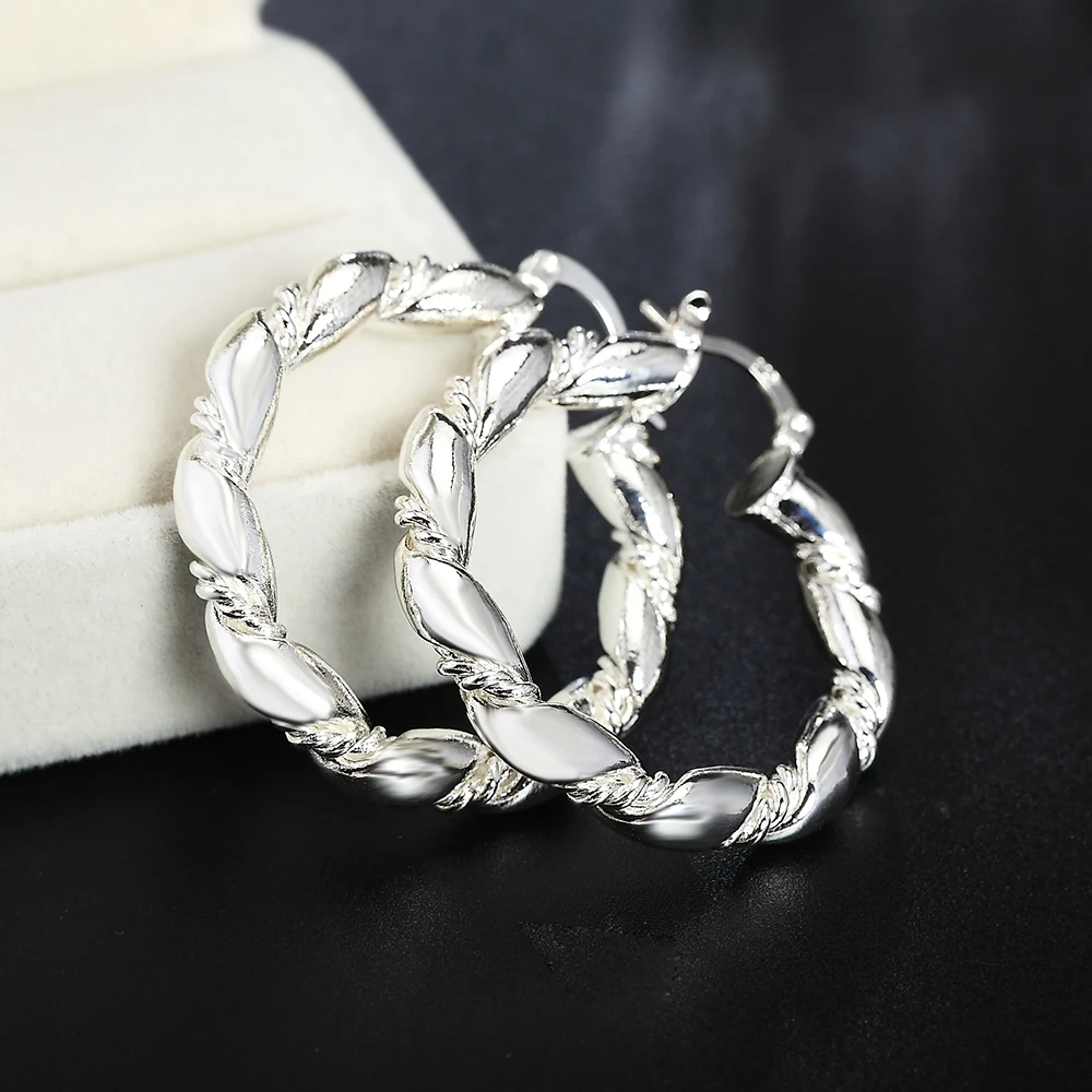 핫 18K 골드 로프 라운드 빅 4cm 후프 귀걸이 9 - Statement Earrings Oversized 리뷰 및 가격
