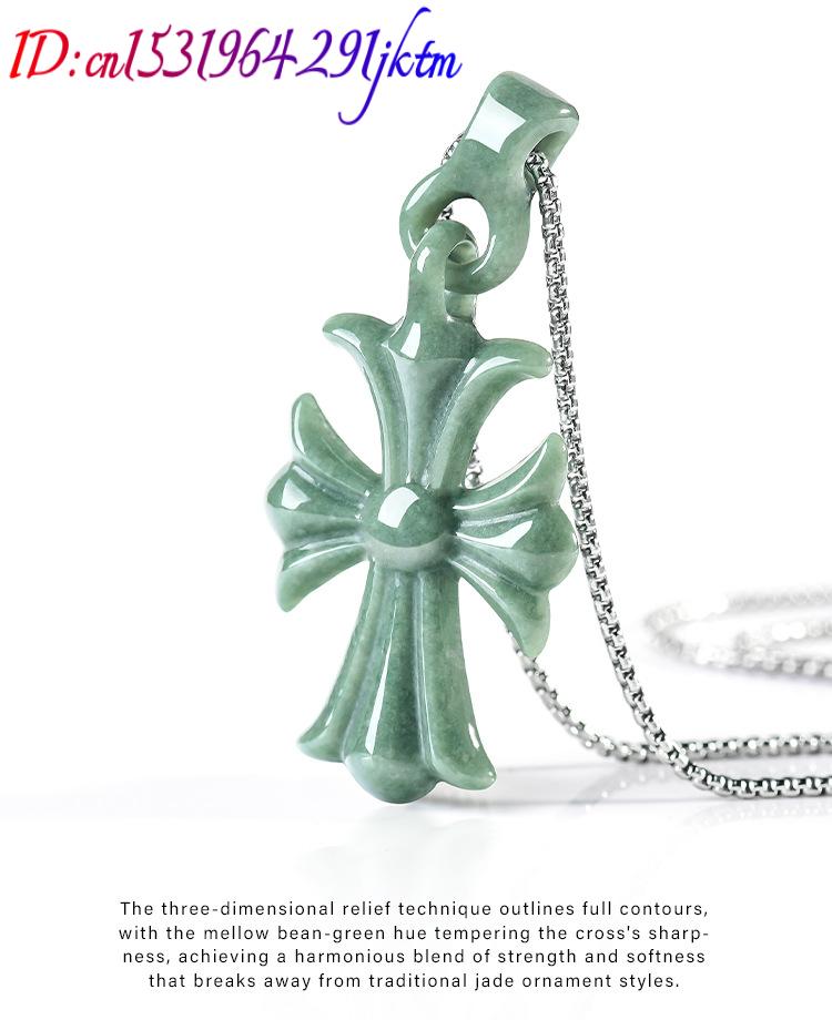 천연 버마산 경옥 십자가 펜던트 목걸이 주얼리 디자이너 - Women'S Accessories Jewelry 리뷰 및 가격