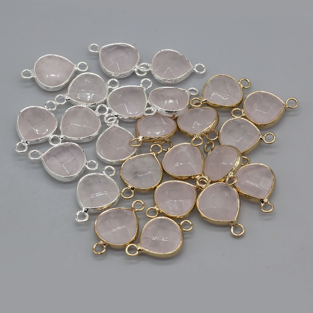 2pcs 천연 돌 커넥터 DIY 여성을위한 뚱뚱한 워터 - Women Accessories Dropshipping 리뷰 및 가격