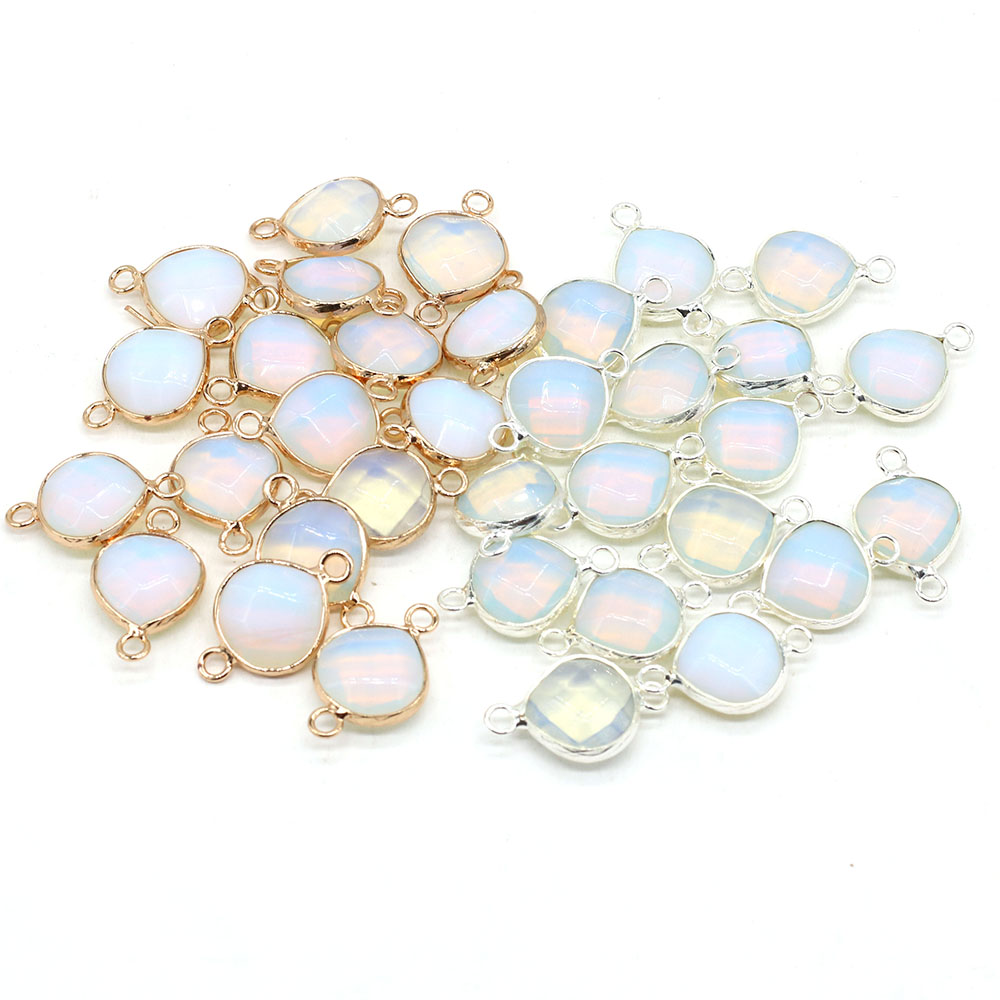 2pcs 천연 돌 커넥터 DIY 여성을위한 뚱뚱한 워터 - Women Accessories Dropshipping 리뷰 및 가격