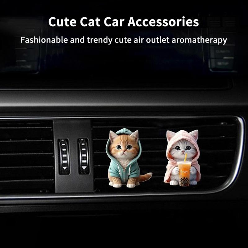 고양이 모양 차량용 방향제 클립, 송풍구 탈취제, 달콤 - Women Accessories Outlet 리뷰 및 가격