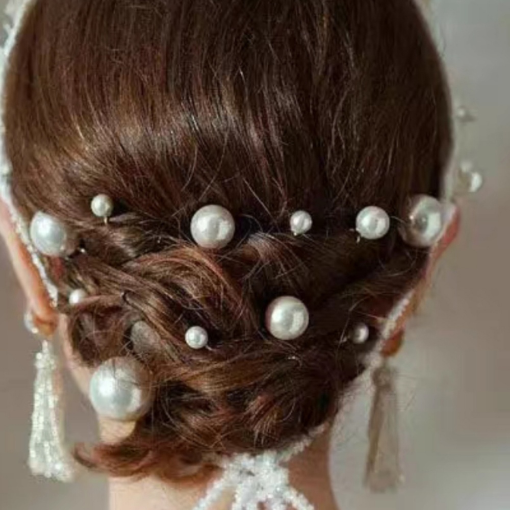 진주 크리스탈 헤어핀 빗 세트 신부 웨딩 헤어 액세서리 - Pearl Hair Pin 리뷰 및 가격