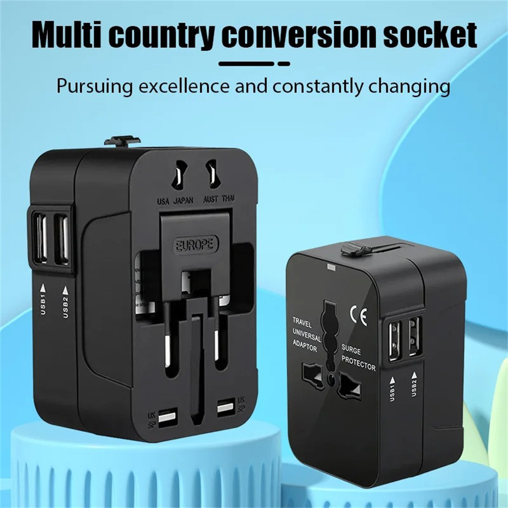 올인원 유니버설 국제 플러그 어댑터 2 USB 포트 1 - Women Accessories In Uk 리뷰 및 가격
