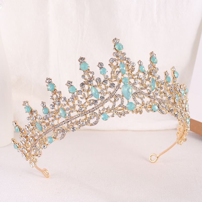 바로크 공주 여왕 오팔 크리스탈 신부 티아라 크라운 럭 - Women Jewelry Accessories For Black Dress 리뷰 및 가격