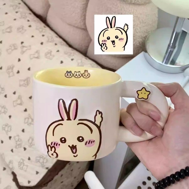 치이카와 하치와레 우사기 큰귀 세라믹 컵 예쁜 만화풍  - Women'S Accessories New Look 리뷰 및 가격