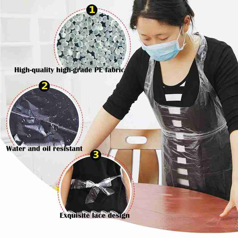 20PCS 일회용 주방 앞치마 플라스틱 방수 앞치마 남 - Women Kitchen Accessories 리뷰 및 가격