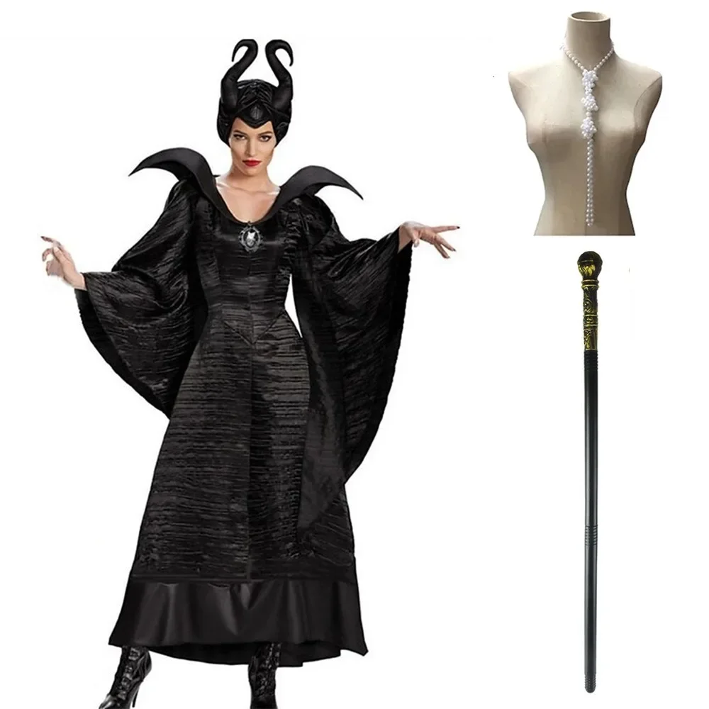 Maleficent 마녀 의상 어두운 마녀 여왕 드레스 - Women'S Vampire Accessories 리뷰 및 가격