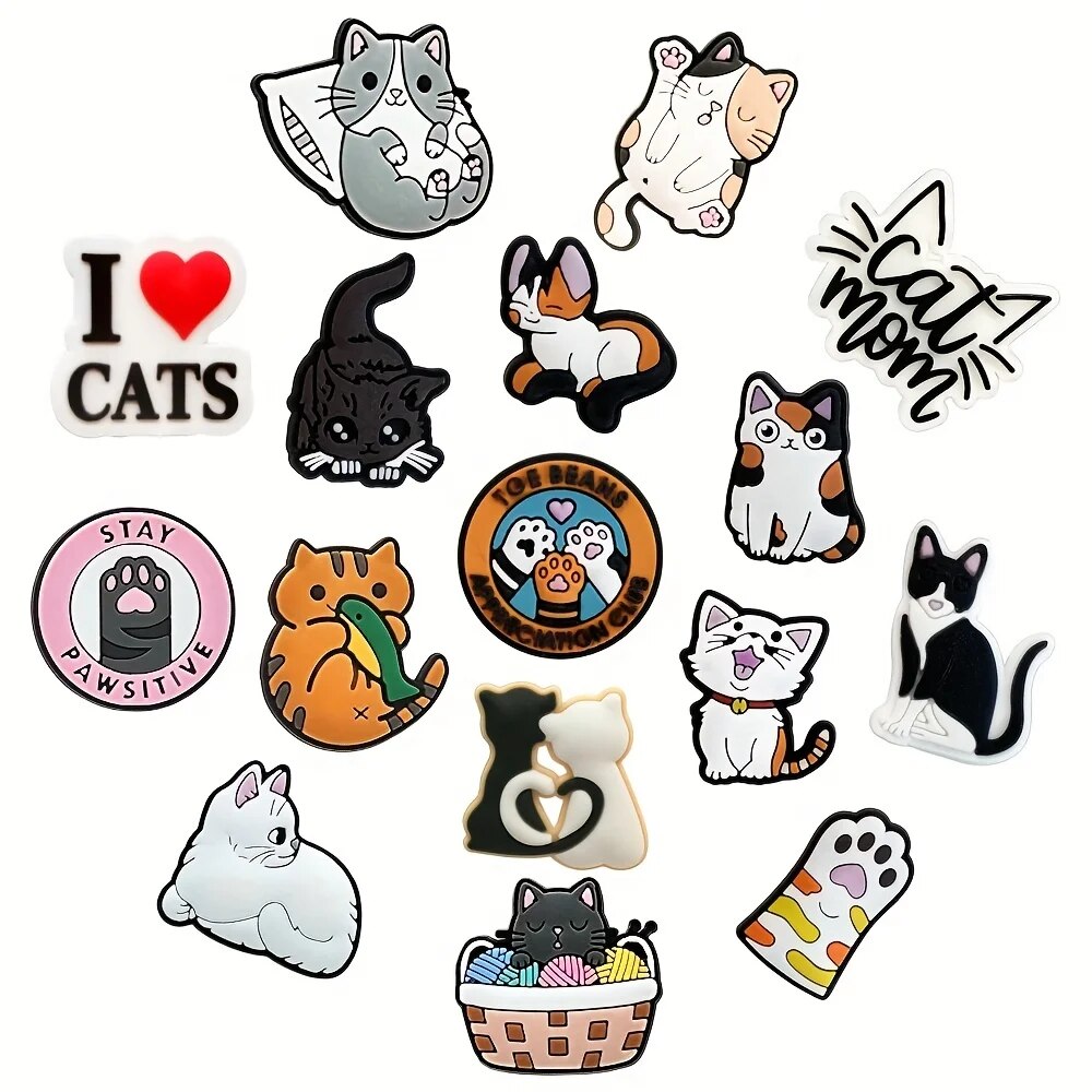 40Pcs 음료수 신발 참 장식 귀여운 고양이 신발 장 - Women'S Accessories Crocs 리뷰 및 가격