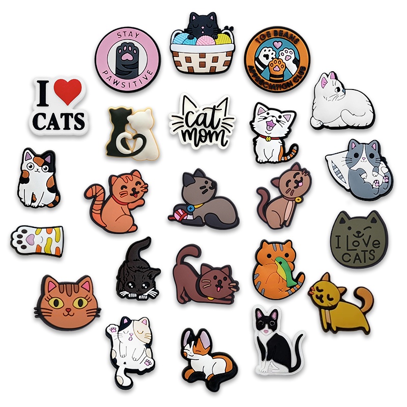 40Pcs 음료수 신발 참 장식 귀여운 고양이 신발 장 - Women'S Accessories Crocs 리뷰 및 가격