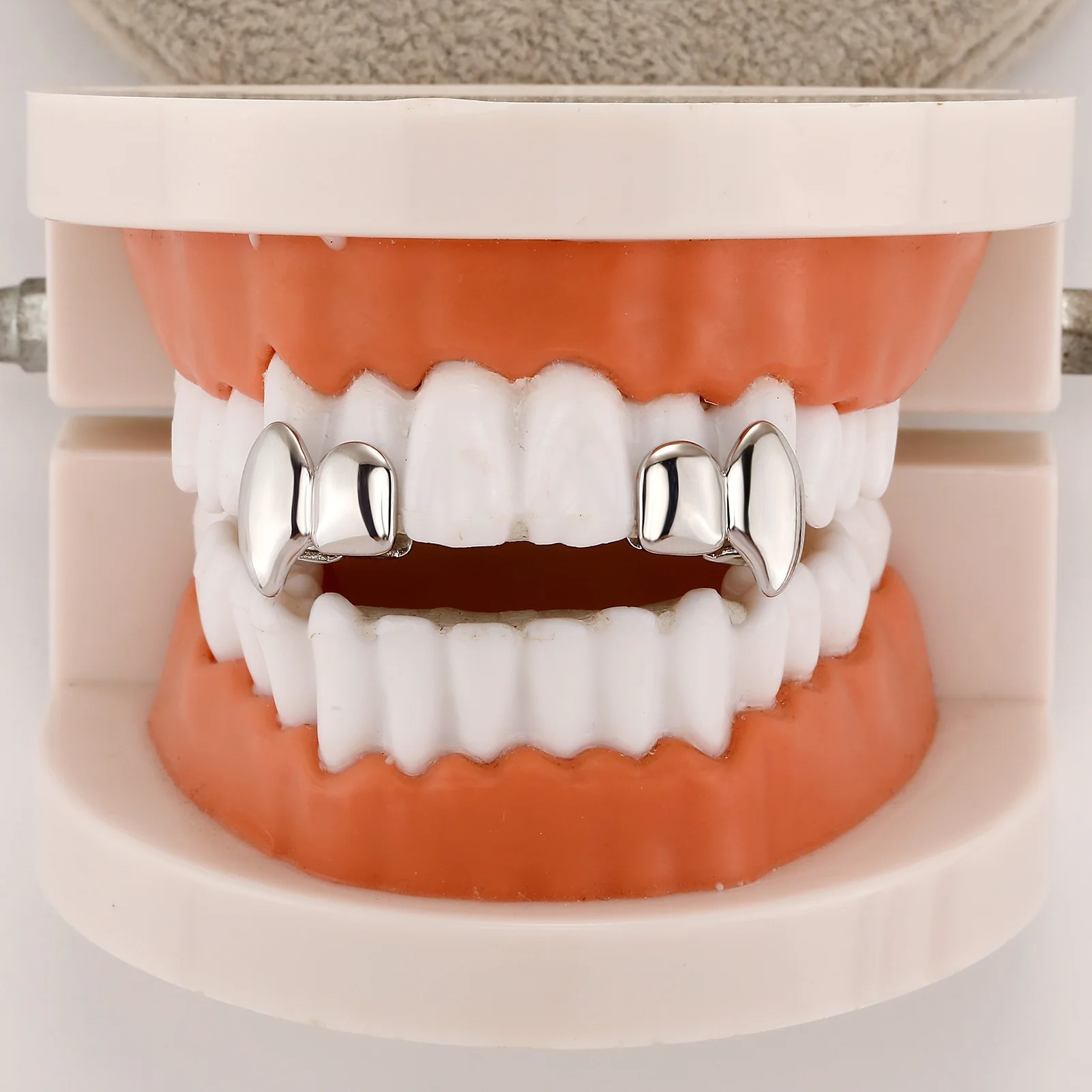2개입 뱀파이어 DIY 이중 송곳니 그릴즈 광택 있는  - Women'S Vampire Accessories 리뷰 및 가격