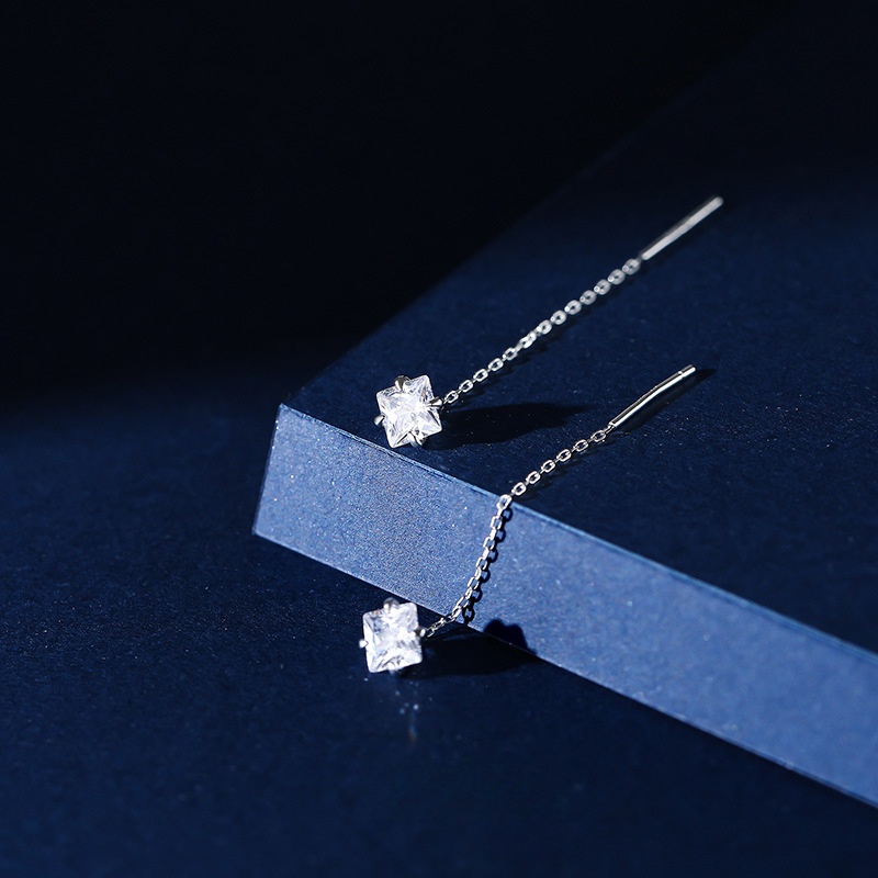 F.I.N.S 럭셔리 S999 스털링 실버 이어 라인  - Statement Earrings Oversized 리뷰 및 가격