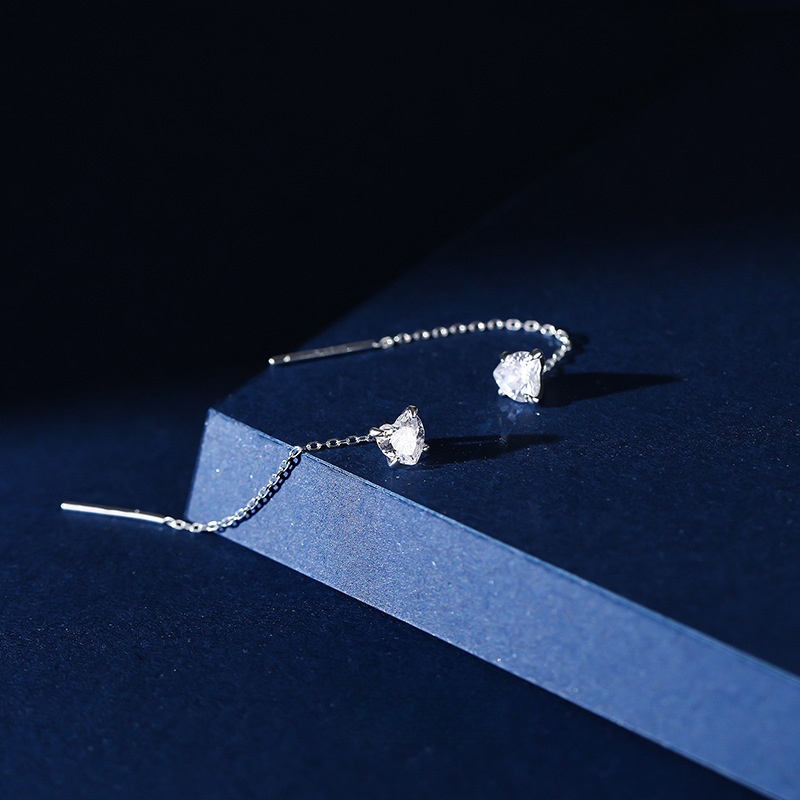 F.I.N.S 럭셔리 S999 스털링 실버 이어 라인  - Statement Earrings Oversized 리뷰 및 가격