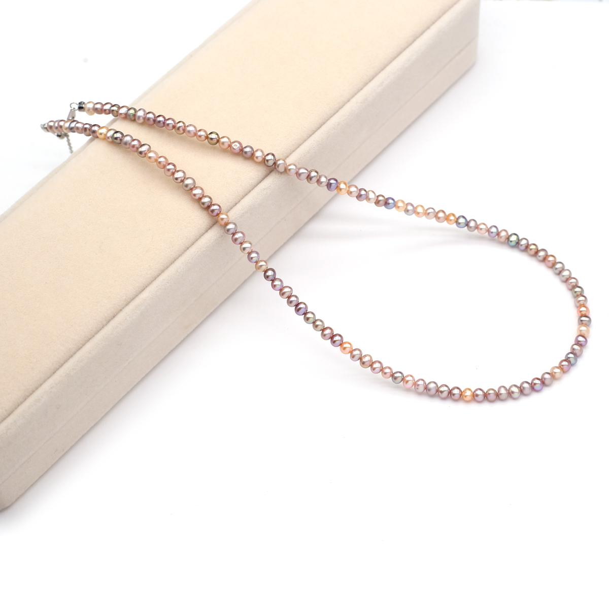 진짜 천연 담수 진주 목걸이 3-4mm 색상 라운드 진 - Women'S Accessories Jewelry 리뷰 및 가격