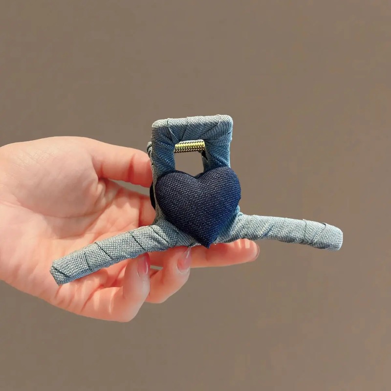 가을 겨울 데님 리본 헤어 클립 여성용, 고급 헤어 번 - Women'S Winter Accessories Set 리뷰 및 가격