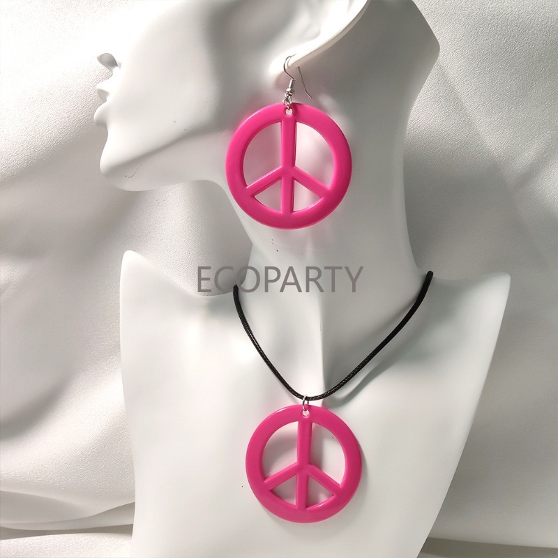 패션 히피 코스튬 세트, 60 년대 70 년대, 평안  - Women'S Accessories In The 60S 리뷰 및 가격