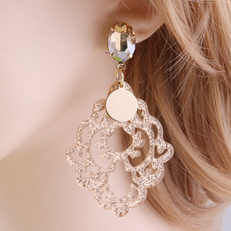 NeeFu WoFu 레진 드롭 귀걸이, 크고 긴 브린코 - Women'S Accessories New Look 리뷰 및 가격