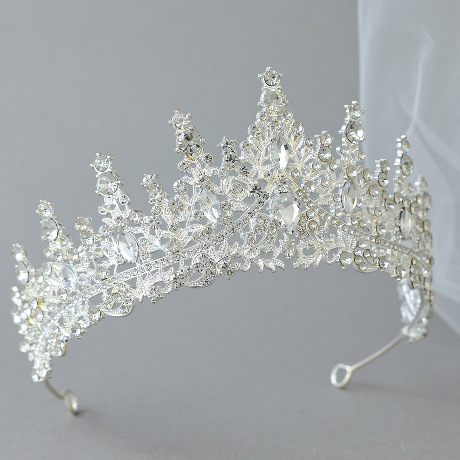 신부 머리 장식 웨딩 예식용 반짝이는 라인스톤 크라운  - Women'S Accessories Jewelry 리뷰 및 가격