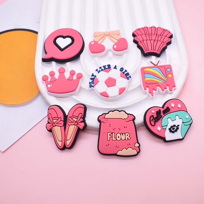 크록스 샌들용 16개 핑크색 신발 참, 귀여운 신발 액 - Women'S Accessories Crocs 리뷰 및 가격