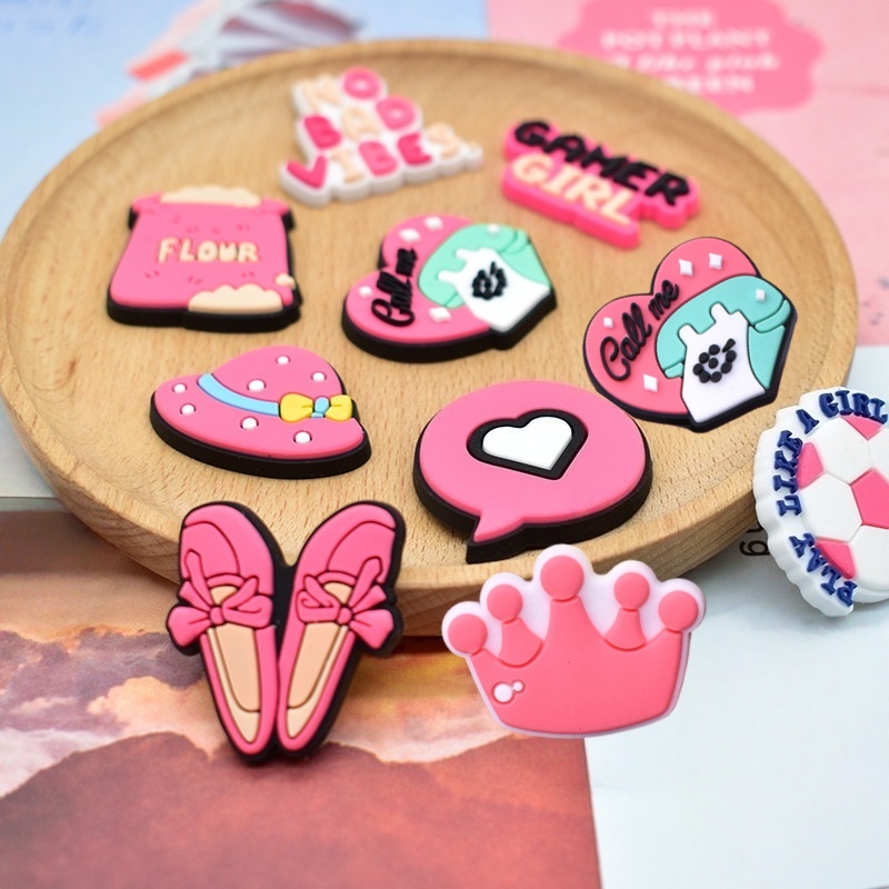 크록스 샌들용 16개 핑크색 신발 참, 귀여운 신발 액 - Women'S Accessories Crocs 리뷰 및 가격