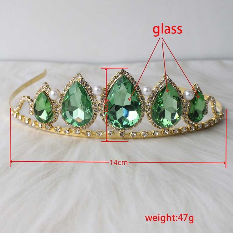 그린 물방울 모양 라인스톤 크리스탈 크라운 헤드피스 여 - Women'S Accessories Jewelry 리뷰 및 가격