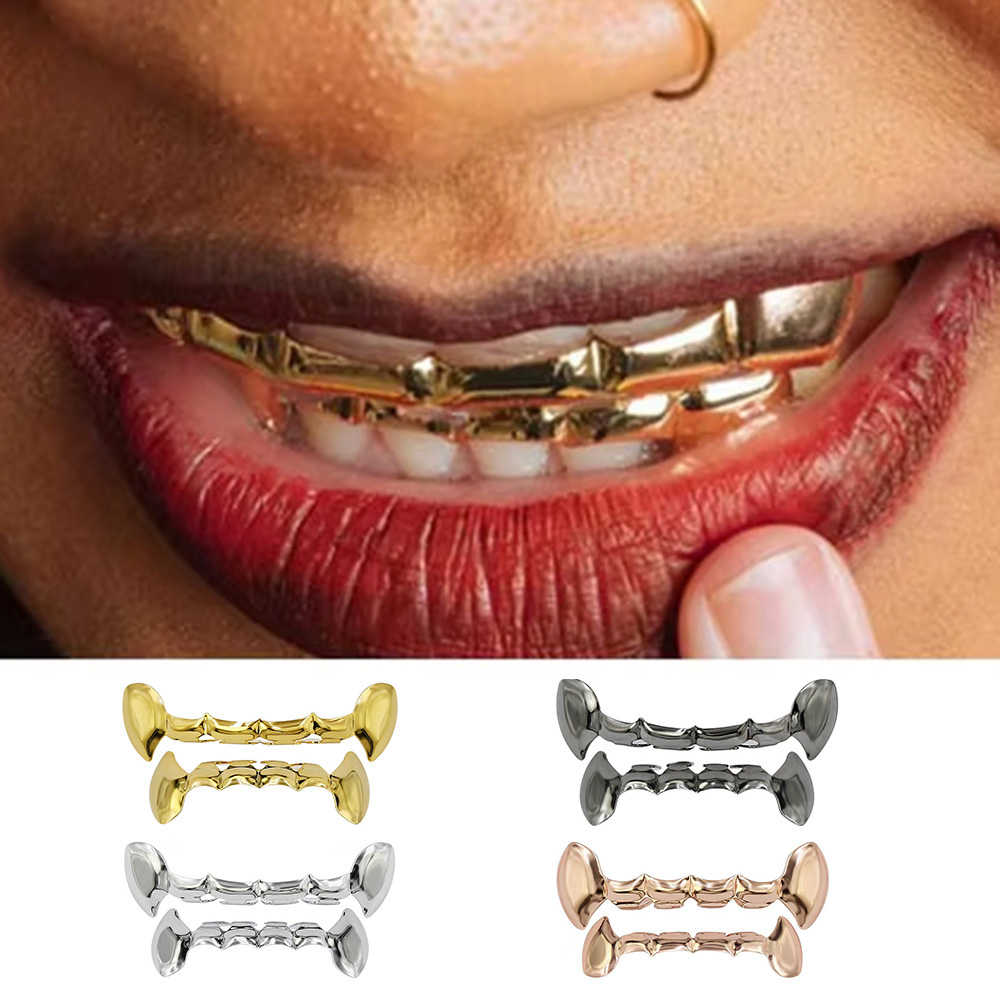 YOUNGX 힙합 뱀파이어 이빨 치아 그릴즈 상단 하단 - Women'S Vampire Accessories 리뷰 및 가격