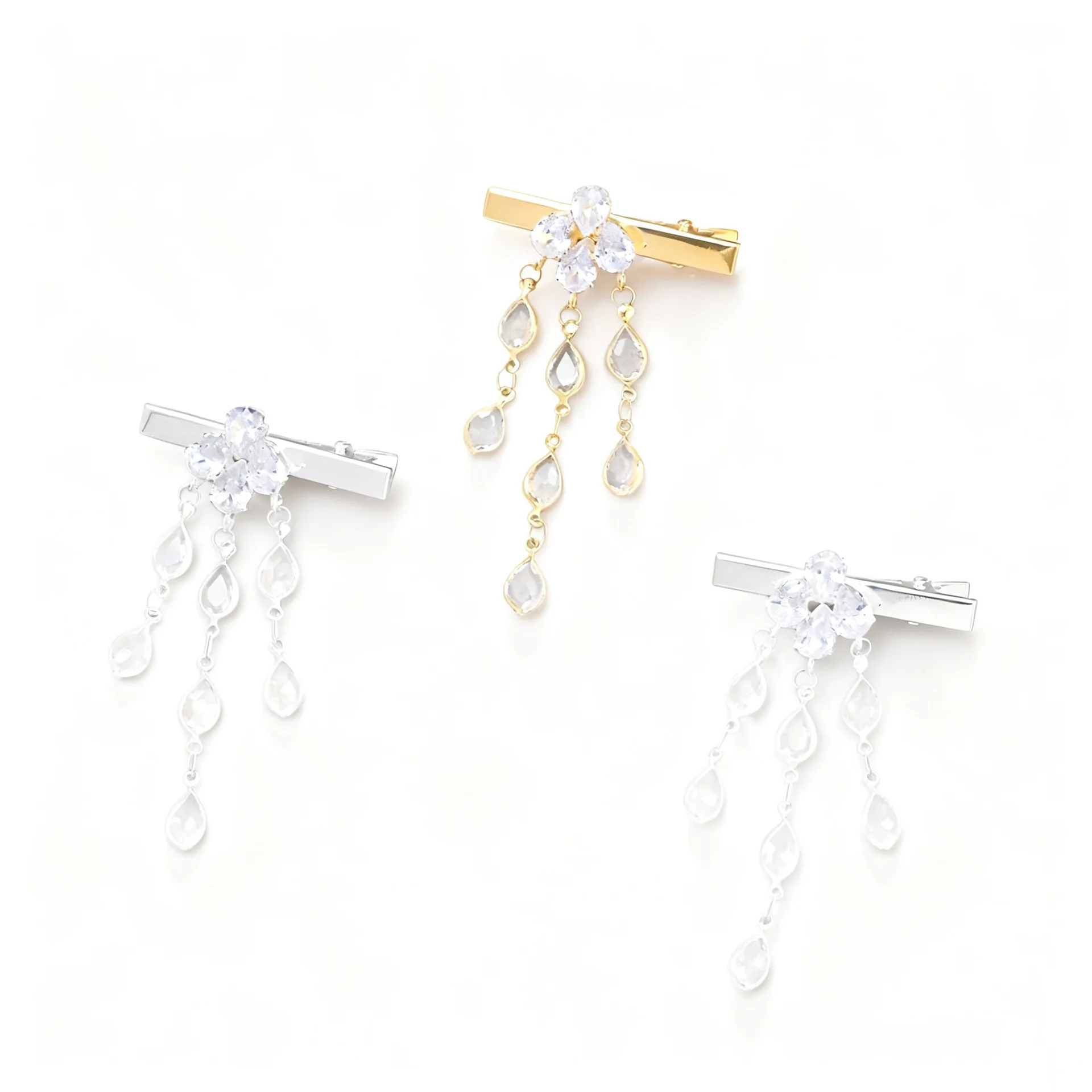 다이아몬드 장식 물방울 모양 헤어핀 라인스톤 맞춤형 럭 - Women Accessories Dropshipping 리뷰 및 가격