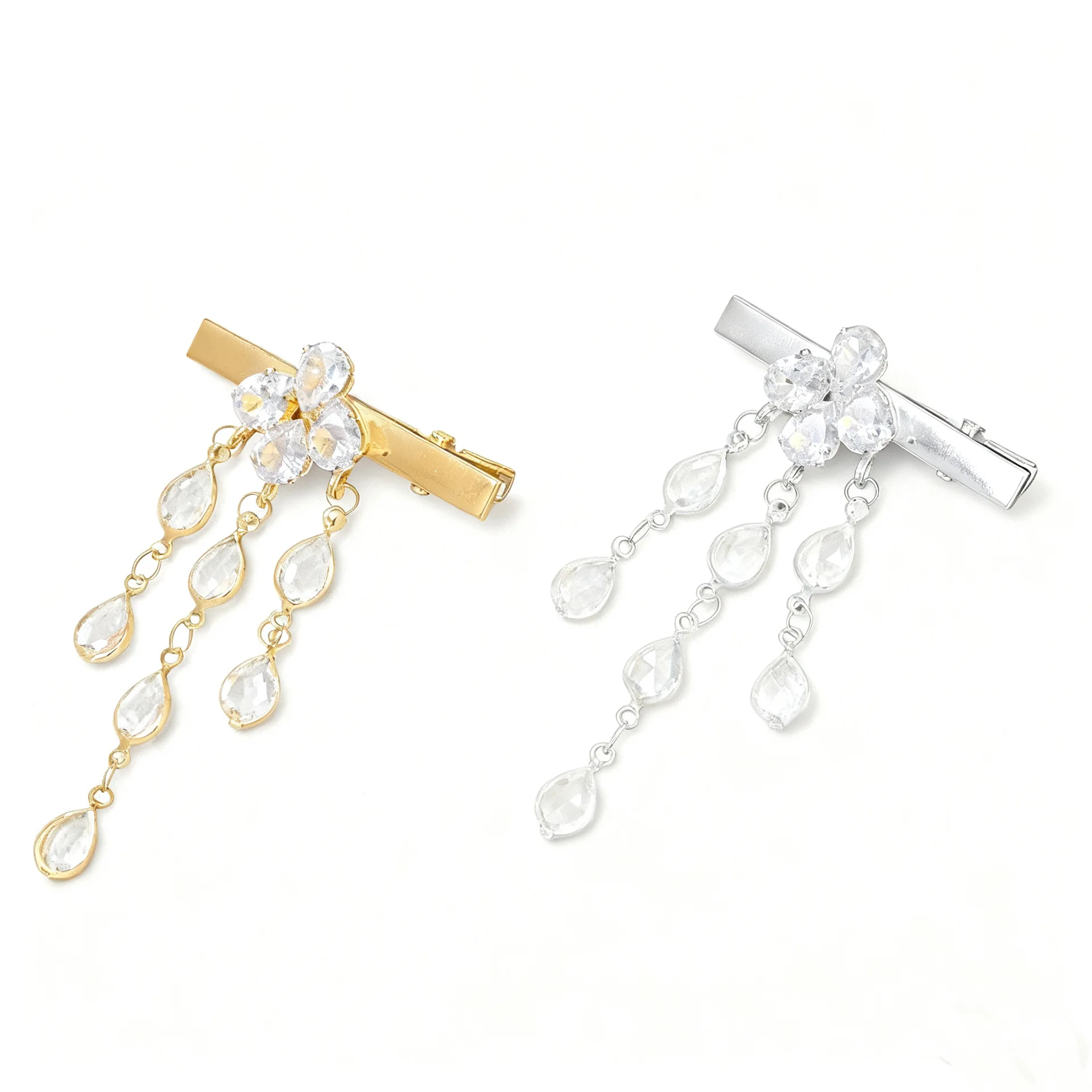 다이아몬드 장식 물방울 모양 헤어핀 라인스톤 맞춤형 럭 - Women Accessories Dropshipping 리뷰 및 가격